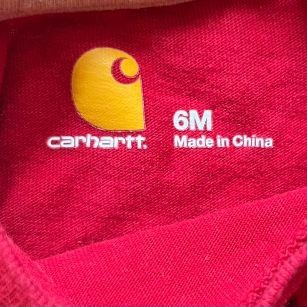 Carhartt Baby Red 'Rough and Tough' Graphic T, size 6months - Picture 2 of 7